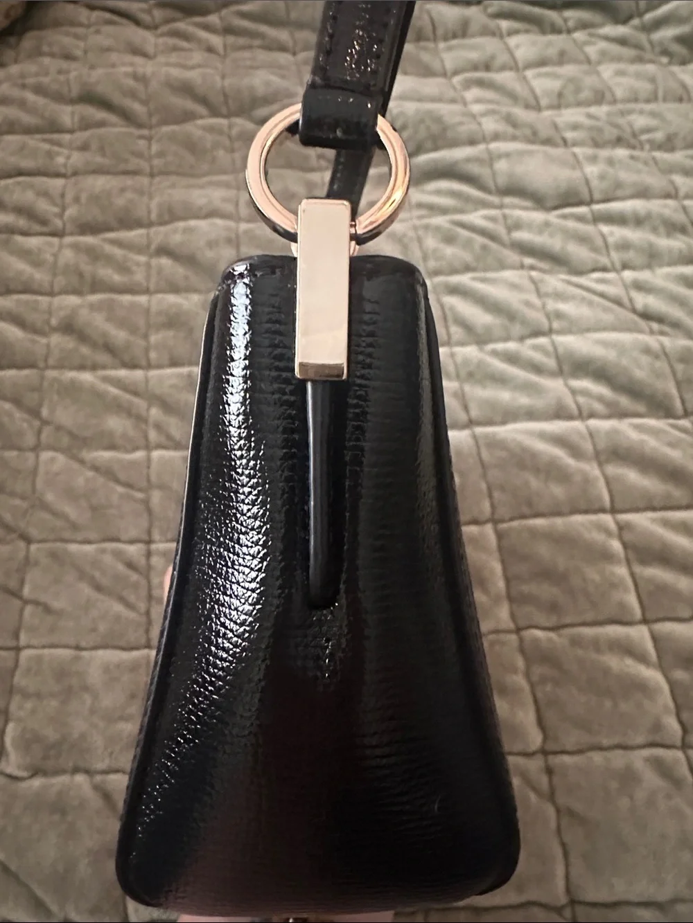 NEVER USED RARE kate spade Black Glitter Shoulder Bag with Gold Hardware